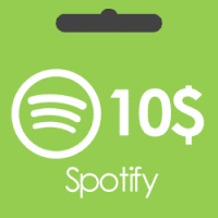 خرید گیفت کارت 10 دلاری Spotify و دریافت کد بصورت آنی و آنلاین