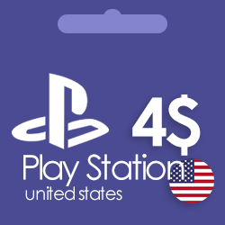 خرید گیفت کارت پلی استیشن آمریکا 4 دلاری | Playstation Giftcard 4 US Dollar