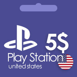 گیفت کارت پلی استیشن آمریکا 5 دلاری Playstation