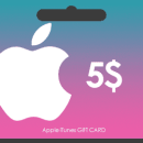 گیتف کارت اپل آیتونز 5 دلاری