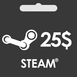 گیفت کارت 25 دلاری استیم STEAM Gaming