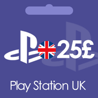 گیفت کارت پلی استیشن psn انگلیس 25 پوندی